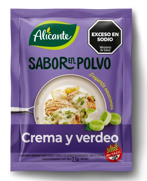 Sabor en Polvo Alicante Crema y Verdeo sin Tacc x7,5g (10x12)