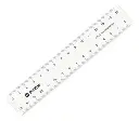 Regla Escolar Pizzini x15cm Cristal (x25)