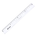 Regla Escolar Pizzini x20cm Cristal (x25)
