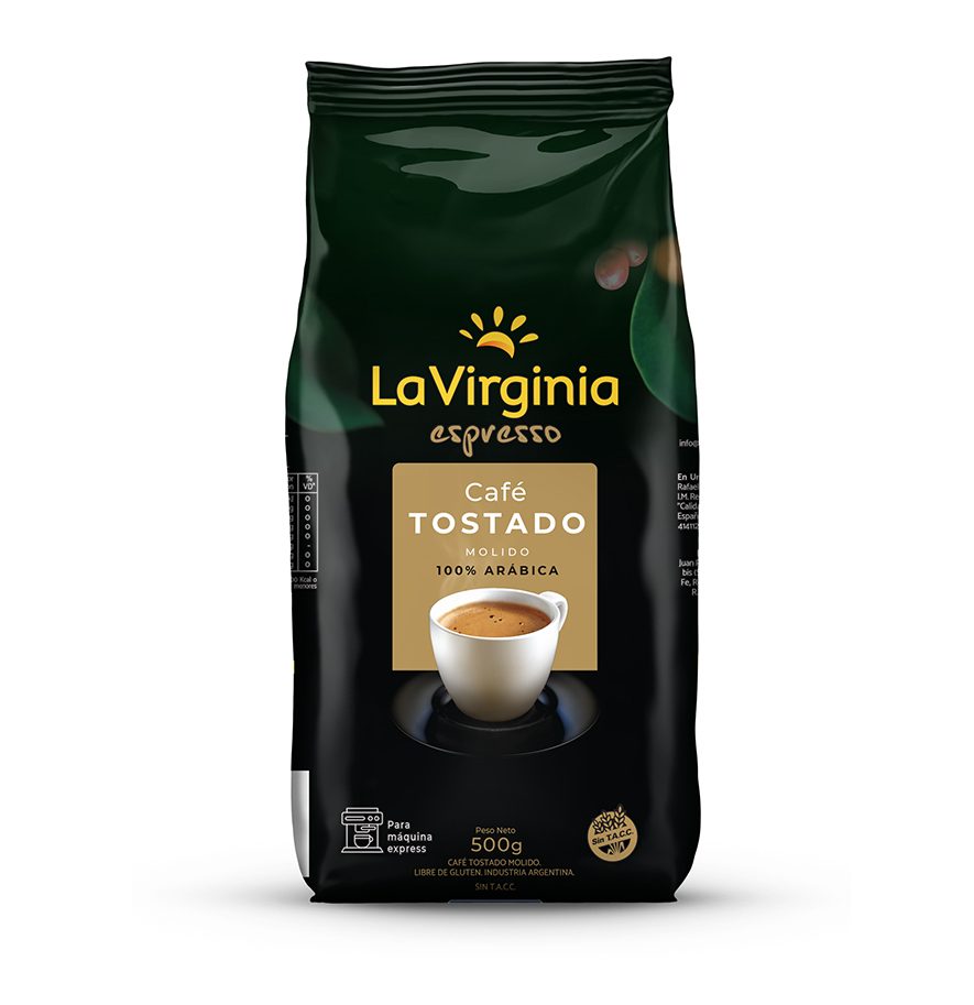 Café Molido La Virginia Espresso Tostado x500g (x6)