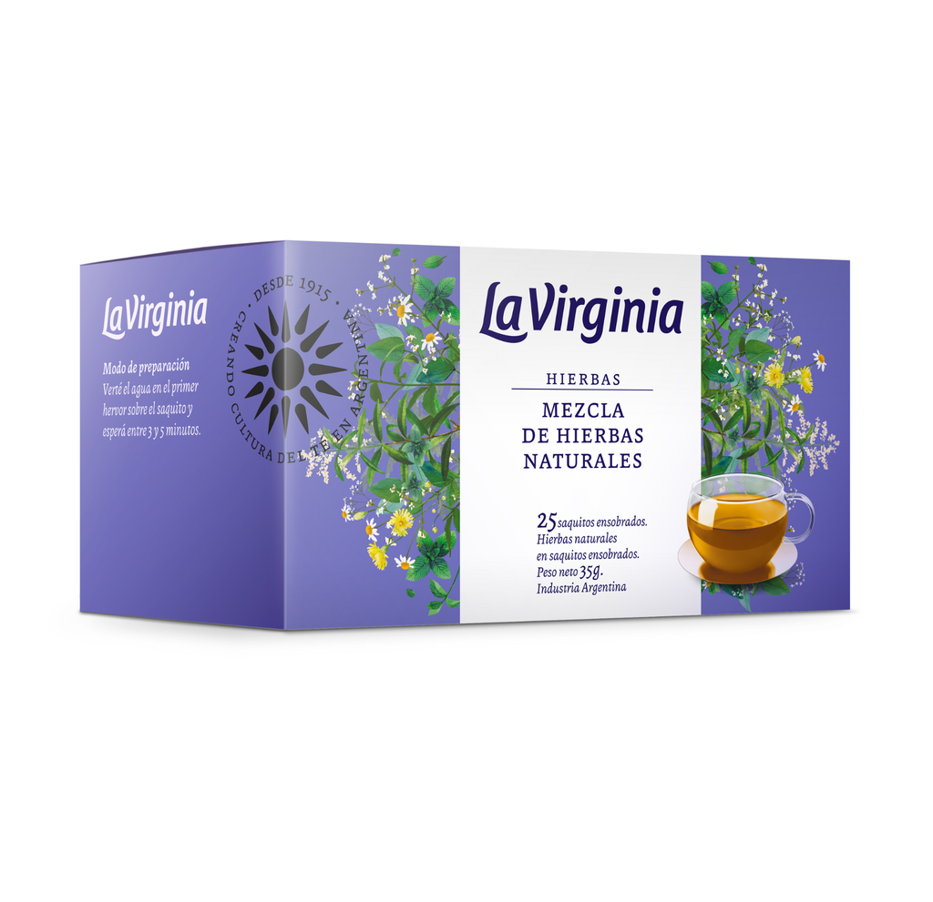 Té Hierba Mezcla de Hierbas Naturales La Virginia x25u (x6)