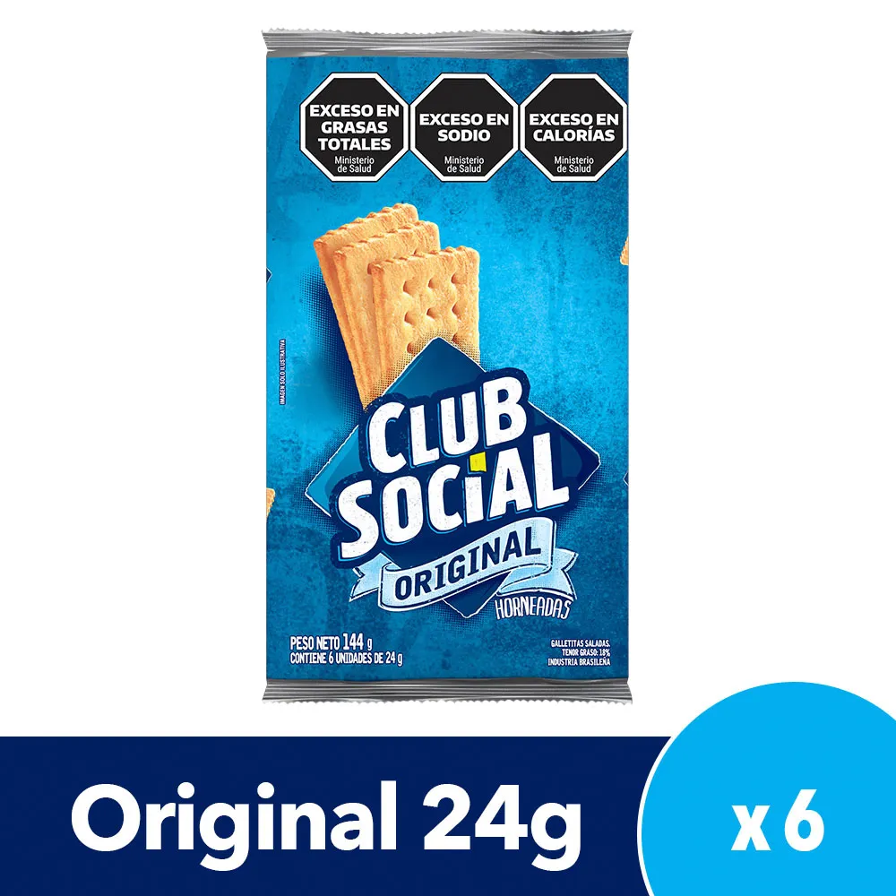 Galletitas Club Social Original x6x23,5g (44x6)