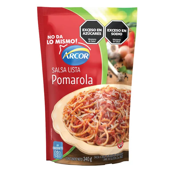 Salsa Lista Arcor Pomarola x340g (x24)