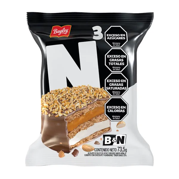 Alfajor Byn 3.0 Negro x73,5g (x21)
