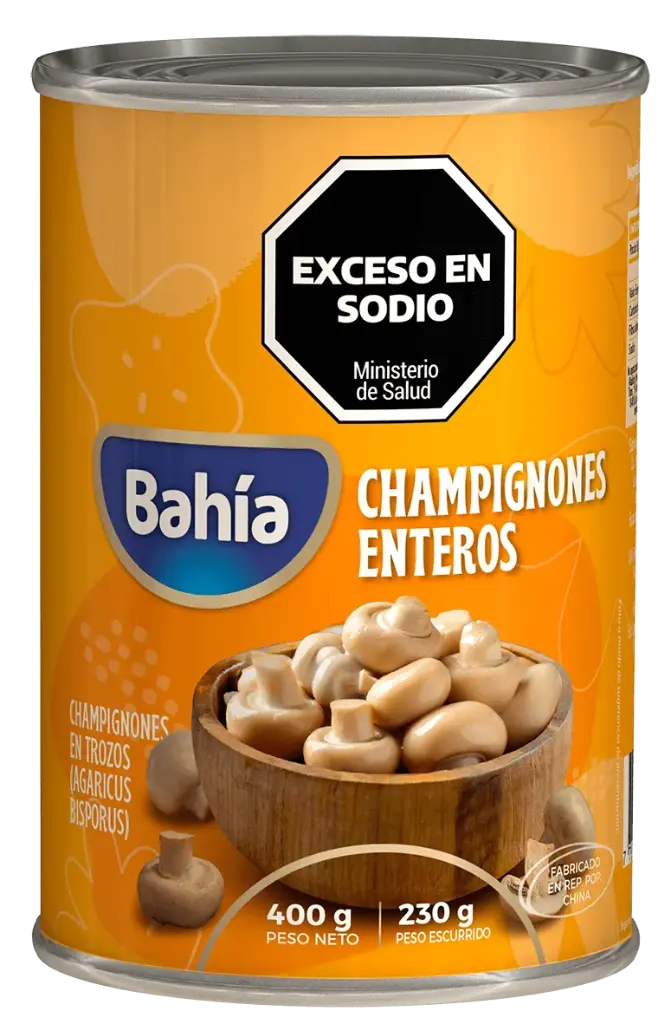 Champigñones Enteros Bahía x400g (x24)