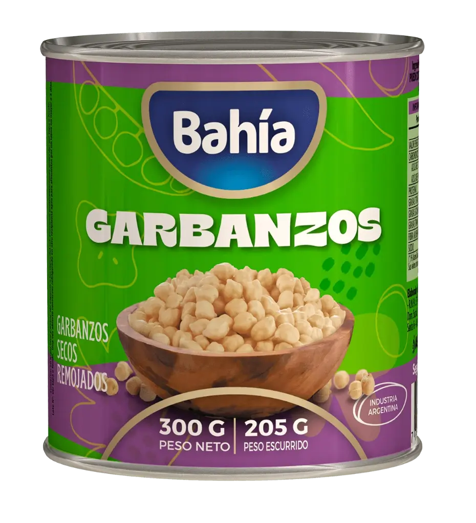 Garbanzos Secos Remojados Bahía x300g (x24)
