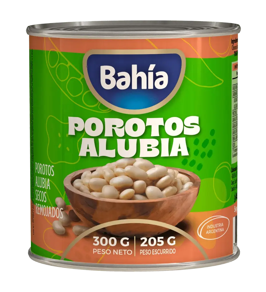 Porotos Alubia Secos Remojados Bahía x300g (x24)