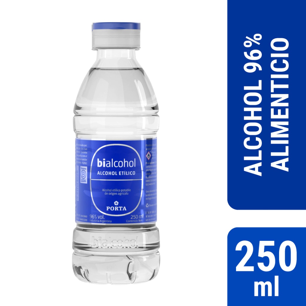 Bialcohol Alimenticio 96° x250ml (x15)