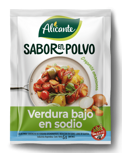Sabor en Polvo Alicante Verdura Bajo en Sodio sin Tacc x7,5g (10x12)