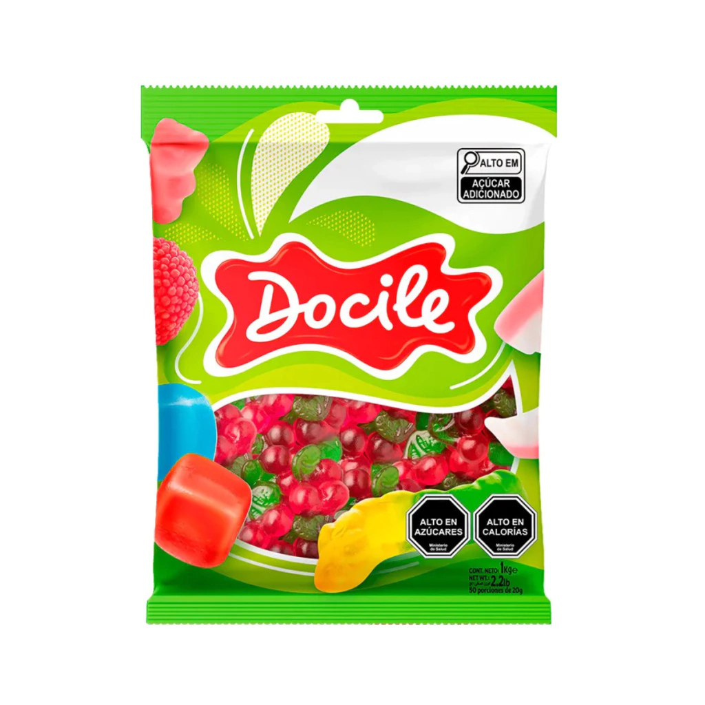Goma Docile Cereza x1kg (x12)
