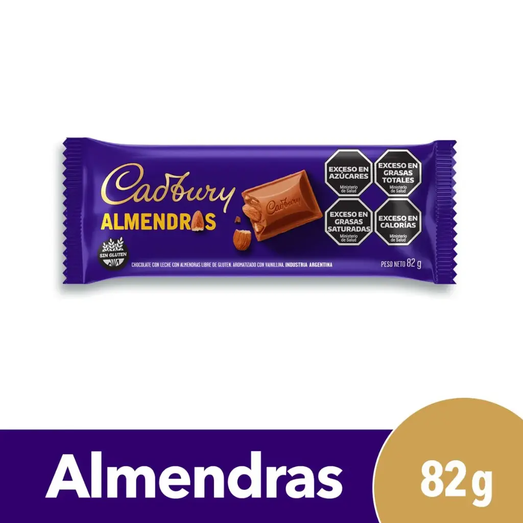 Cadbury Almendras x82g (x28)