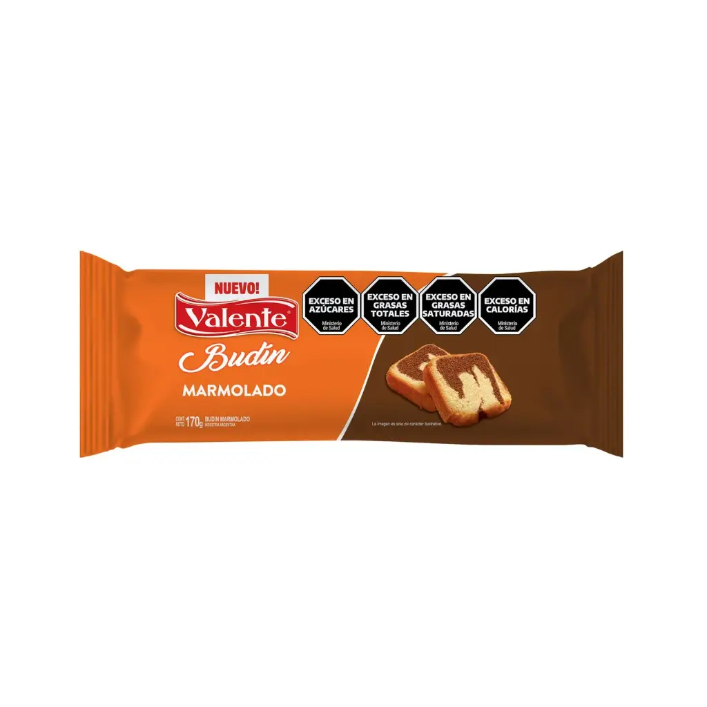 Budin Marmolado Valente x170g (x15)