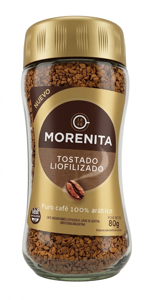 Café Instantáneo Tostado Liofilizado Morenita x80g (x6)