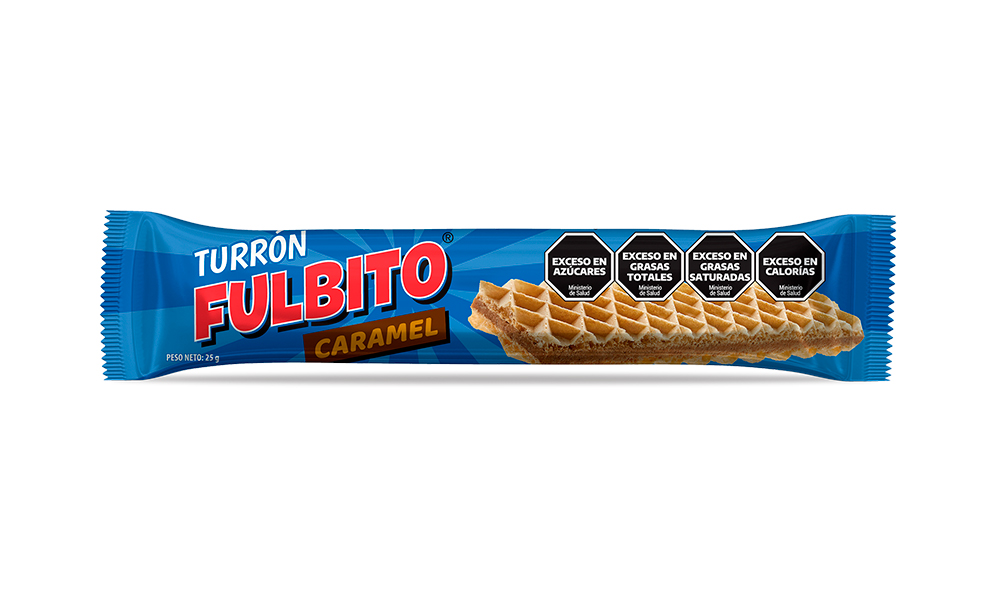 Turrón Fulbito Relleno de Mousse Caramelo x25g (x50)