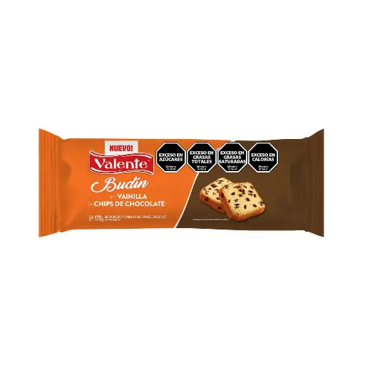 [100864] Budin con Chips de Chocolate Valente x170g (x15)