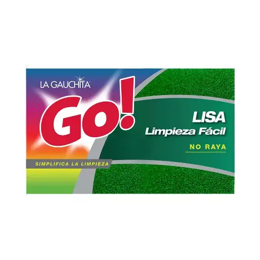 [100896] Esponja La Gauchita GO! Lisa Limpieza fácil x1u (x60)