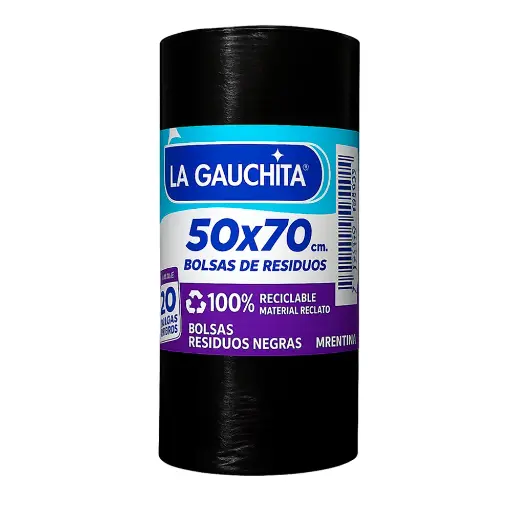 [100915] Bolsa Residuo Rollo 50x70 La Gauchita x20u (x20)