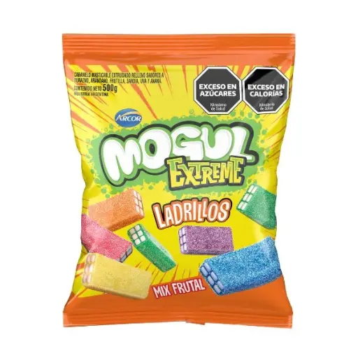 [100927] Goma Mogul Ladrillos Extreme Mix Frutal x500g (x6)