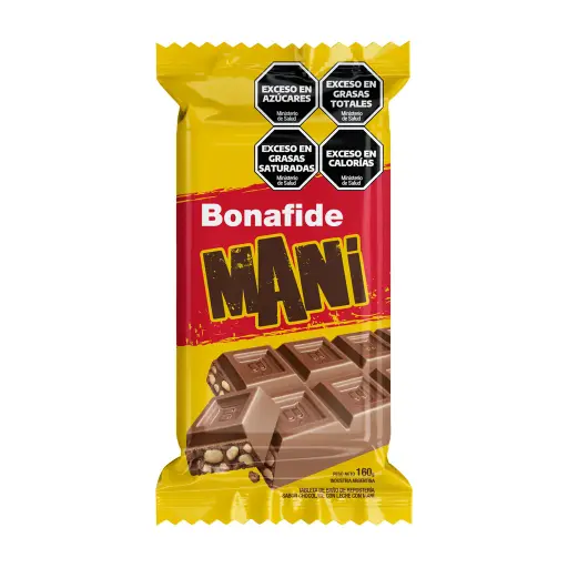 [100930] Chocolate Bonafide Leche y Maní x160g (4x10)