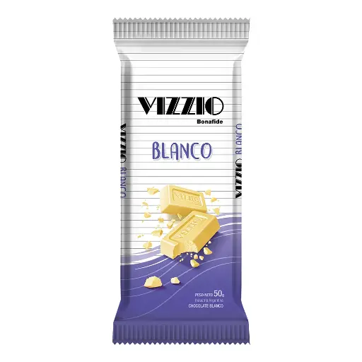 [100934] Chocolate Vizzio Blanco x50g (8x12)