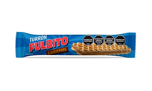 [100940] Turrón Fulbito Relleno de Mousse Caramelo x25g (x50)