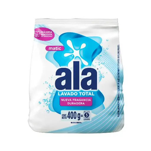 [100953] Ala Matic Jabón en Polvo Lavado Total x400g (x24)
