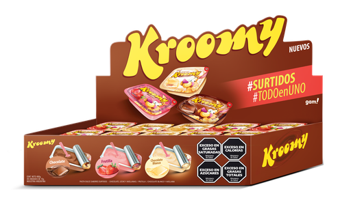 [100970] Crema Kroomy Surtidos 48x10g (x24)