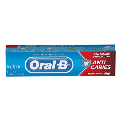 [100998] Oral-B Pasta Dental 1.2.3. Anti Caries x70g (x48)