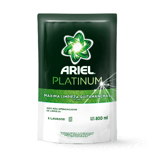 [101024] Jabón Líquido Ariel Platinum DP x800ml (x12)