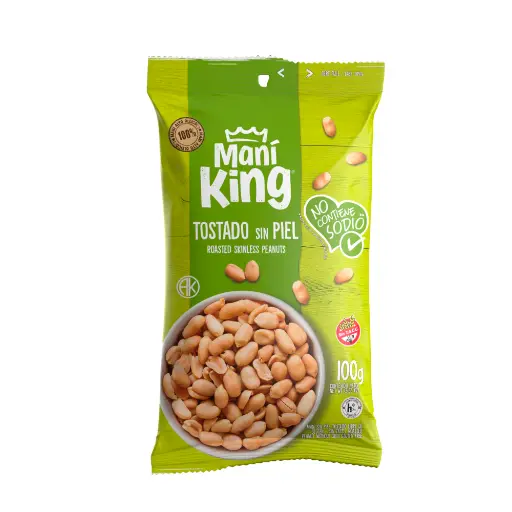 [101038] Maní King Tostado sin Piel ni Sal x100g (x15)