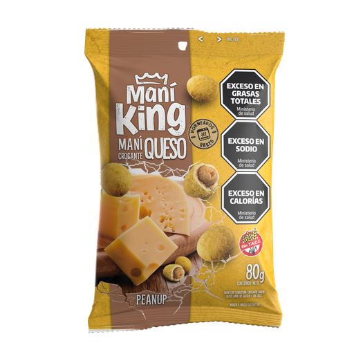 [101047] Maní King Crocante Queso x80g (x15)