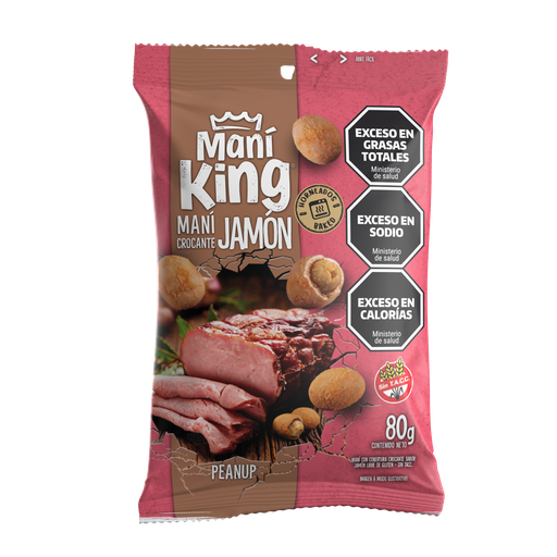 [101048] Maní King Crocante Jamón x80g (x15)
