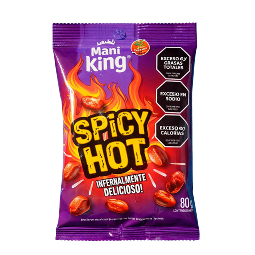 [101050] Maní King Saborizado Spicy Hot x80g (x15)