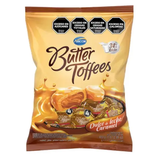 [101056] Caramelo Butter Toffees Dulce de Leche x822g(x6)