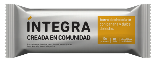 [101089] Barra Integra de Chocolate, Banana y Dulce de Leche x41g (16x12)