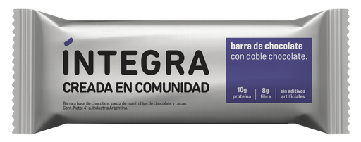 [101090] Barra Integra de Chocolate Doble Chocolate x41g (16x12)