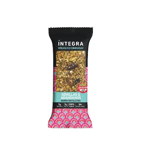 [101106] Barra Integra sin Gluten Semillas y Arándanos x38g (16x10)