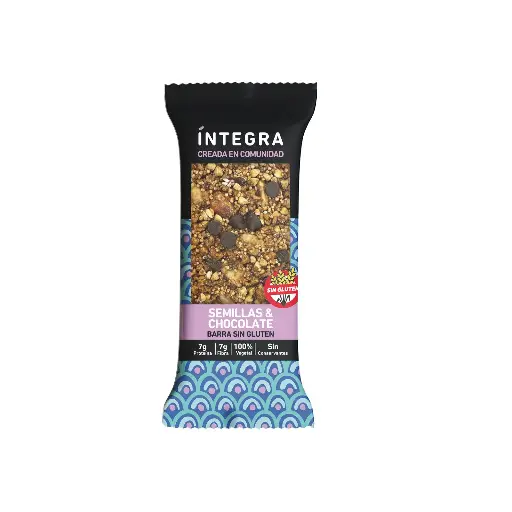 [101107] Barra Integra sin Gluten Semillas y Chocolate x38g (16x10)