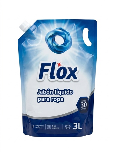 [101120] Jabon Líquido Para Ropa Flox DP x3L (x4)