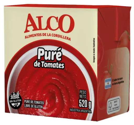 [101133] Puré de Tomates Alco x520g (x12)