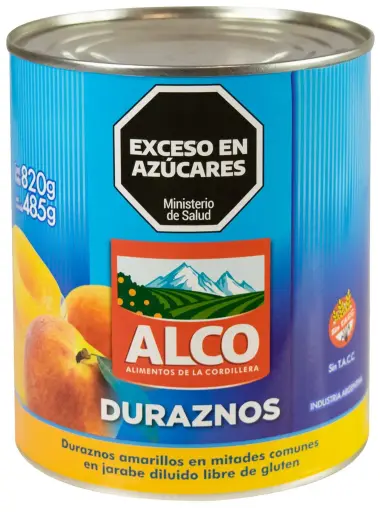 [101134] Duraznos en Mitades Alco x820g (x12)
