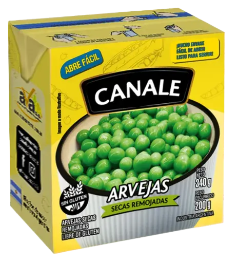 [101148] Arvejas Secas Remojadas Canale Tetra x340g (x24)