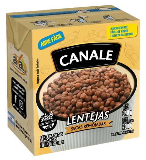 [101151] Lentejas Secas Remojadas Canale Tetra x340g (x24)