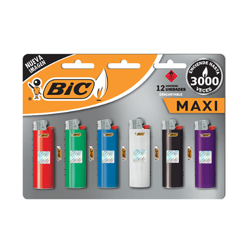 [6082] Encendedor Bic Maxi Display x6u