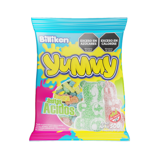 [8107] Goma Yummy Ositos Ácidos x500g (x6)