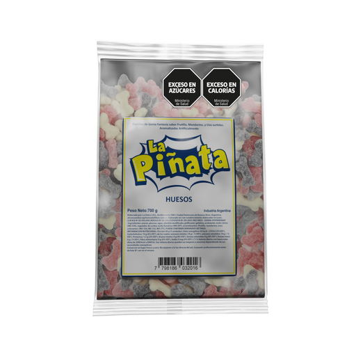 [8112] Goma La Piñata Huesos x700g (x8)