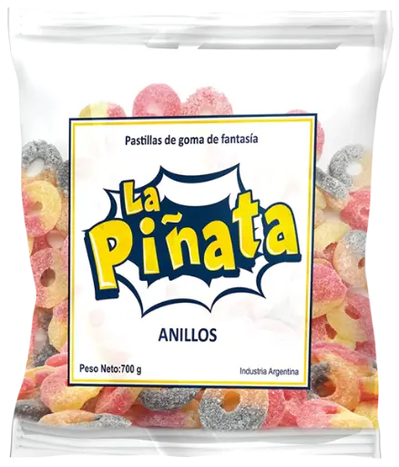 [8115] Goma La Piñata Anillos x700g (x8)