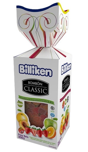 [16130] Bombón Billiken Gift Fruta x350g (x12)