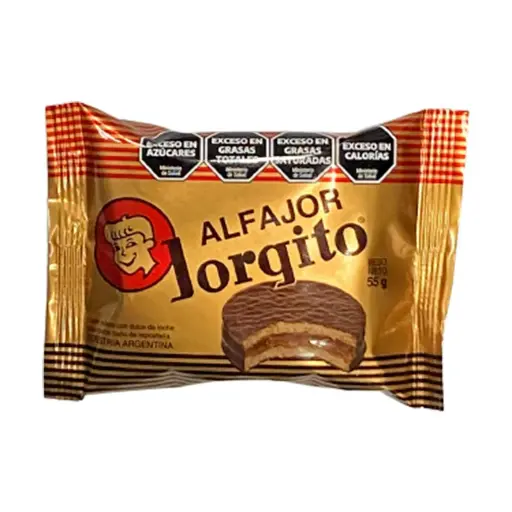 [47515] Alfajor Jorgito Chocolate Negro 24x55g.