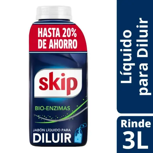 [72057] Skip Jabón Liquido Bio-Enzimas para Diluir Botella x500ml
